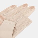 Sports Gloves - Beige Two-Finger Silicon Anti-Slip for Riding Summer