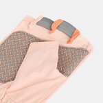 Fingerless Riding Gloves - Pink-Orange Polyester for Summer Fitness Cycling