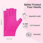 UV Protective Nail Gloves - Lightweight UPF50+ Flexible for Gel Manicures