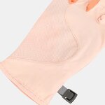 Fingerless Riding Gloves - Pink-Orange Polyester for Summer Fitness Cycling