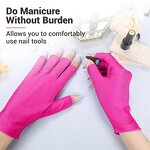 UV Protective Nail Gloves - Lightweight UPF50+ Flexible for Gel Manicures
