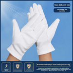 Cotton Work Gloves - White Disc Beads Dust-Free for Men Women Manufacturer