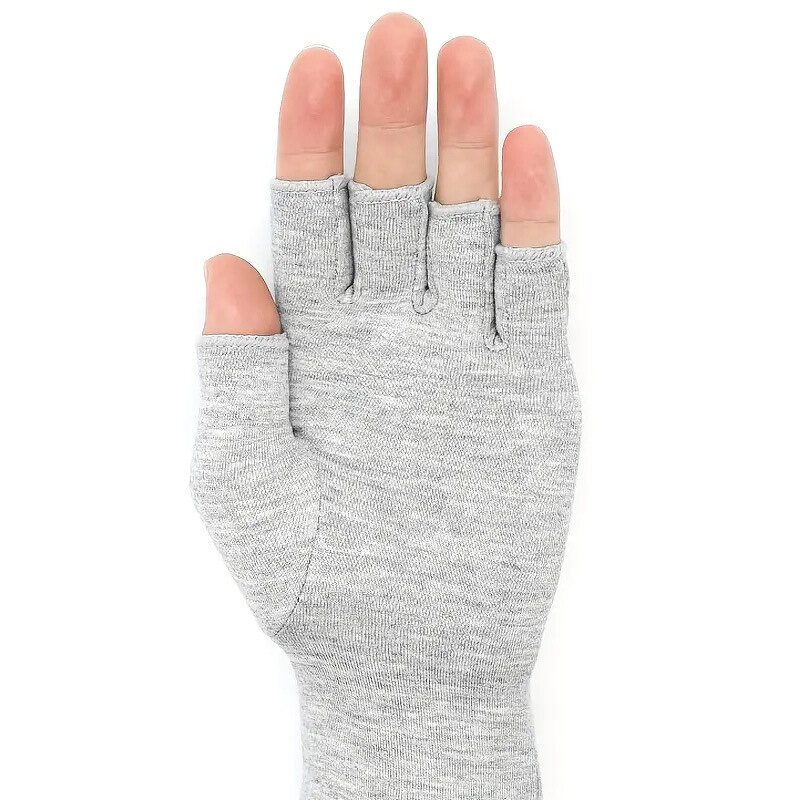 Half-Finger Sports Gloves - Bamboo Charcoal Silver Ion Antimicrobial Cotton