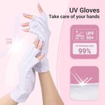 UV Protection Gloves - Breathable Reusable UPF50+ for Men Nail Art