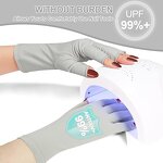 UV Shield Gloves - UPF50+ Anti-UV for Gel Manicure Nail Art Protection