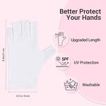 UV Protection Gloves - Breathable Reusable UPF50+ for Men Nail Art