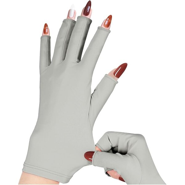 UV Shield Gloves - UPF50+ Anti-UV for Gel Manicure Nail Art Protection