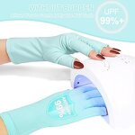 UV Nail Gloves - UPF50+ Comfortable Reusable for Gel Manicure Nail Supplies