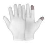 Cotton Gloves - Large Size Touch Screen for Dry Hand Nighttime Moisturizing