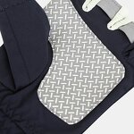 Fingerless Riding Gloves - Black & White Polyester for Fitness Cycling