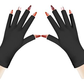 UV Protection Gloves - UPF50+ for Gel Nail Lamp Manicure Nail Supplies