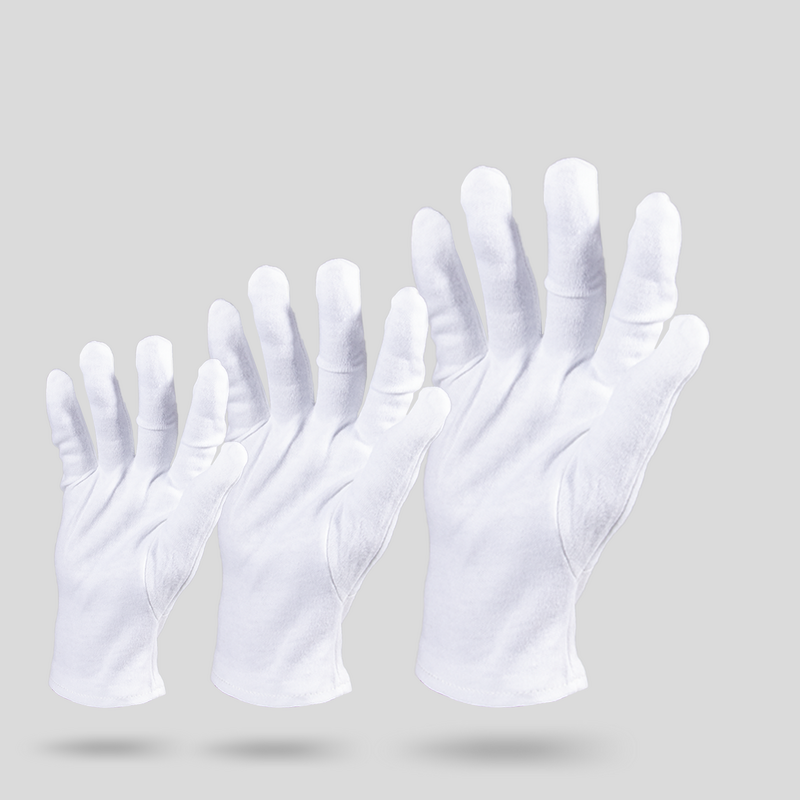 White Gloves - Ceremonial for Sports Cycling Gym Outdoor Fishing Ski
