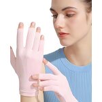 UV-Resistant Gloves - Pink UPF99+ Cool Fabric with Nylon Lining