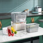 Kitchen Storage Box - Plastic Multifunctional for Fruit & Vegetable