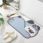 Bathroom Rug Mat - Custom Print Anime PVC Rubber Anti Slip Quick Drying