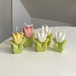 Soy Wax Candle - Flower Shaped Multi-Color for Bars Christmas Easter