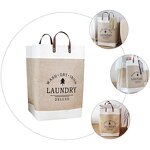 Laundry Hamper - Collapsible Oxford Fabric Foldable with Handles