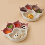 Baby Feeding Set - Anti-Slip Silicone Tray with Suction for Kids Dining