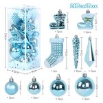 Christmas Balls Ornaments - for 2024 Home Noel Navidad Tree Hanging Decor