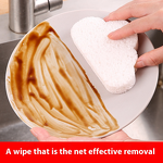 Dishwashing Sponge - Natural Wood Pulp with Nylon Magic Wipe Kitchen