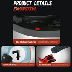 Motorcycle Helmet - Retro Full Fiberglass Carbon Fiber for Commuting & Cruise