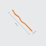 Glass Pipette - Wave-shaped High Borosilicate Creative Tableware Straw