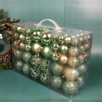 Christmas Ball Ornaments - DIY Three Size Different Colors for Decoration