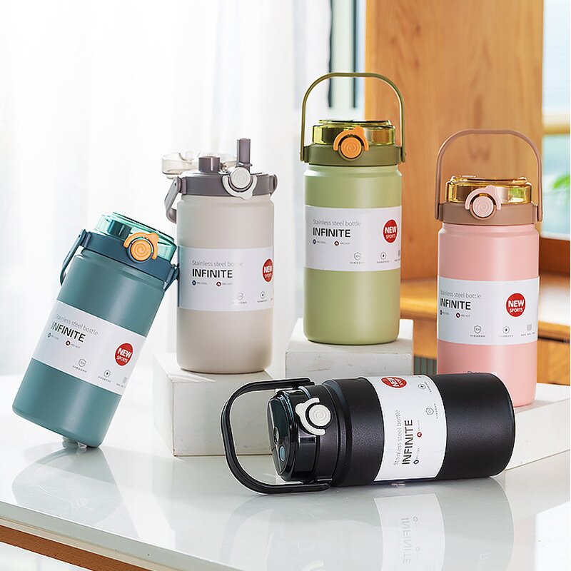 Stainless Steel Tumbler - Double-Wall One-Click Leak Proof for Kids