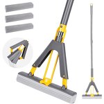 Telescopic Mop - 360 Swivel Steel Adjustable for Tub Tile Floor Window