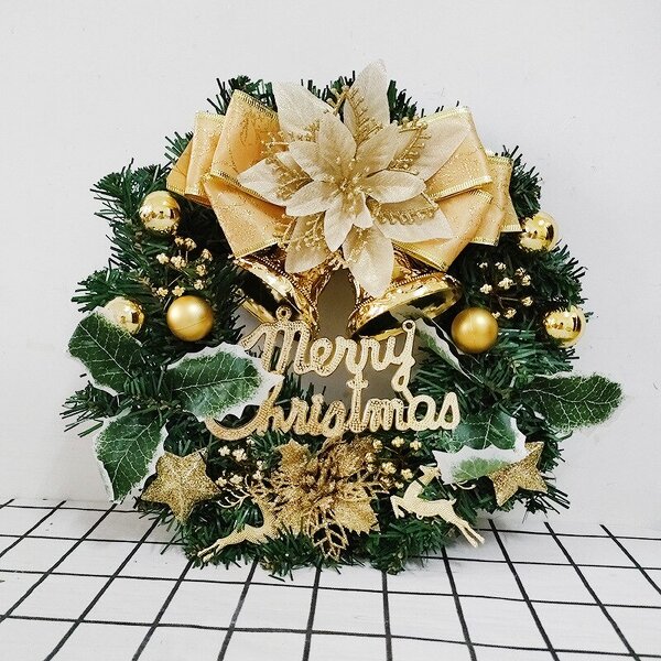 Christmas Grapevine Wreath - Artificial Large with Berry Pine Cone Door Decor