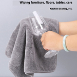 Microfiber Rag - Thickened Water-Absorbent Lint-Free for Commercial