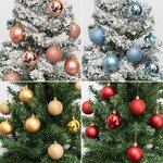 Christmas Glass Baubles - 24pcs Colorful Clear Hanging Pet Ornaments