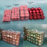 Christmas Ball Ornaments - DIY Three Size Different Colors for Decoration