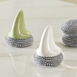 Pot Cleaning Brush - Long Handle Steel Wire Non-Stick Oil Dishwashing