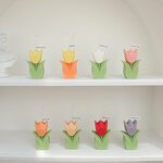Soy Wax Candle - Flower Shaped Multi-Color for Bars Christmas Easter