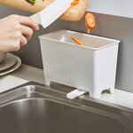 Sink Waste Bucket - Food Residue Filter Dry Wet Separation Storage