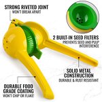 Kitchen Juicer - 2-in-1 Handheld Metal for Lemon Lime Citrus Fruit
