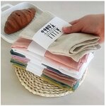 Kitchen Towels - 40x40cm Ultra Soft Cotton Handmade 100% Linen Absorbent
