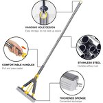 Telescopic Mop - 360 Swivel Steel Adjustable for Tub Tile Floor Window