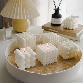 Scented Candle - Cube Soy Aromatic for Home Decoration INS Style