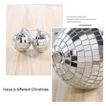 Disco Ball Ornaments - Mirror Reflective for Christmas Tree & Party Decor