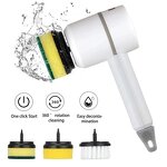 Dishwashing Brush - 360 Rotating Cordless Electric for Sink Bathtub Floor