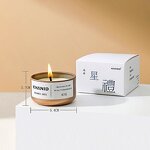 Scented Candle - Custom Soy 12 Zodiac Constellations with Crystal Stone