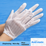 Protective Clothing - Anti-Static Hooded White with Safety Gloves
