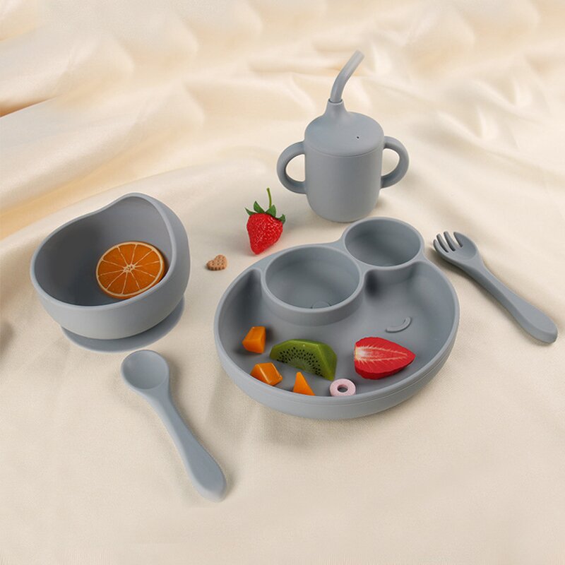 Baby Feeding Set - BPA Free Silicone Custom ODM OEM with Bib & Spoons