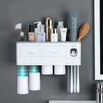 Bathroom Tools Set - Toothbrush Holder & Automatic Toothpaste Dispenser