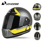 Motorcycle Helmet - Retro Full Fiberglass Carbon Fiber for Commuting & Cruise