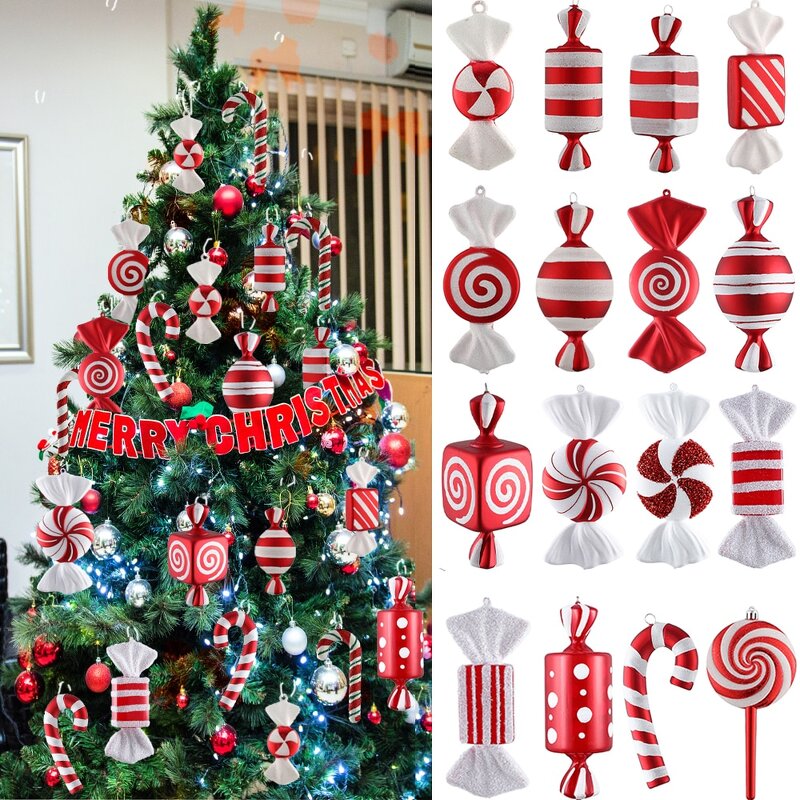 Christmas Tree Decorations - Hanging Garden with Candy Ornaments & Balls