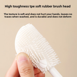 Baby Bottle Brush - Silicone Long Handle PP Foldable Multi-Functional