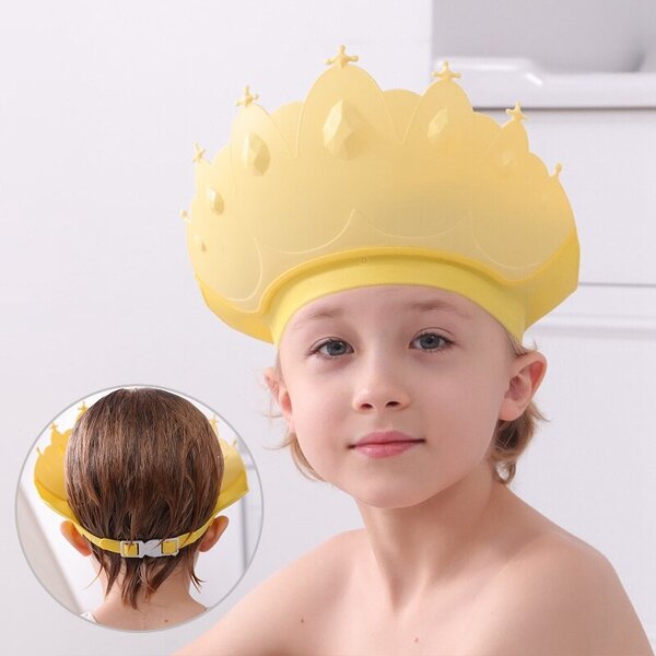 Infant Bath Cap - Adjustable Eco-Friendly Waterproof for Toddler